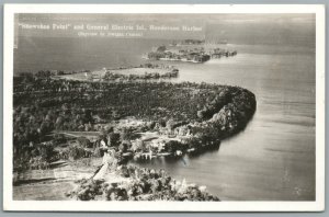 HENDERSON HARBOR NY SHOWSHOE POINT VINTAGE REAL PHOTO POSTCARD RPPC