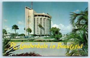 FORT LAUDERDALE, Florida FL ~ Coral Ridge KENANN BUILDING c1960s Postcard