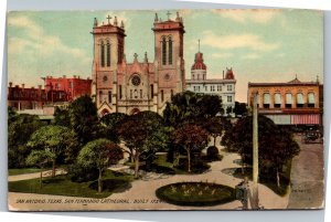 Postcard TX San Antonio San Fernando Cathedral