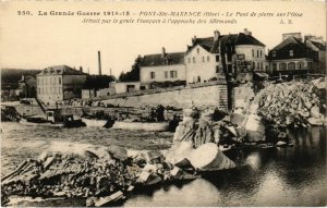 CPA Pont-Sainte-Maxence - Le Pont de Pierre sur l'Oise Detruit (1032465)