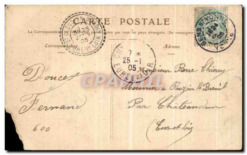 Old Postcard The Sense Square Jean Cousin