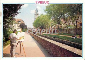 Modern Postcard Evreux (Eure) Edges of Ilton and the Belfry