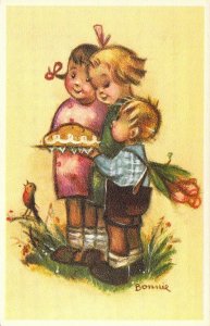 Mainzer, Little Folks, Bonnie #594 Children, Publ in Belgium, Old Postcard