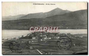 Old Postcard Fuenterrabia El Rio Bidesoa