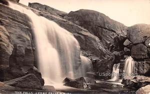 The Falls Lyons Falls NY Postal Used Unknown