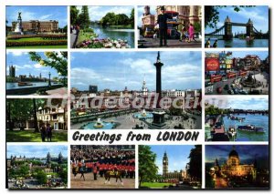 Modern Postcard Greetings From London