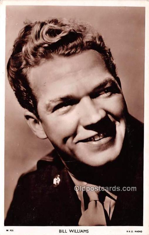 Bill Williams Movie Star Actor Actress Film Star Unused 