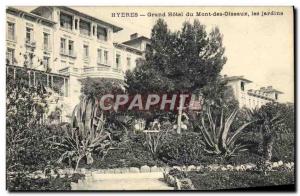 Old Postcard Hyeres Hotel Mont Bird Gardens