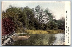 1909  Georgetown  Massachusetts   Rock Pond  Postcard