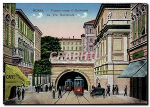Old Postcard Tunnel Roma Sotto il Quirinale Via da Nazioanle