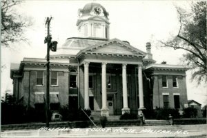 RPPC 1940s Halifax North Carolina NC Halifax County Court House UNP Postcard S22