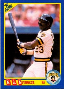 1990 Score Baseball Card R J Reynolds Pittsburgh Pirates sk2587