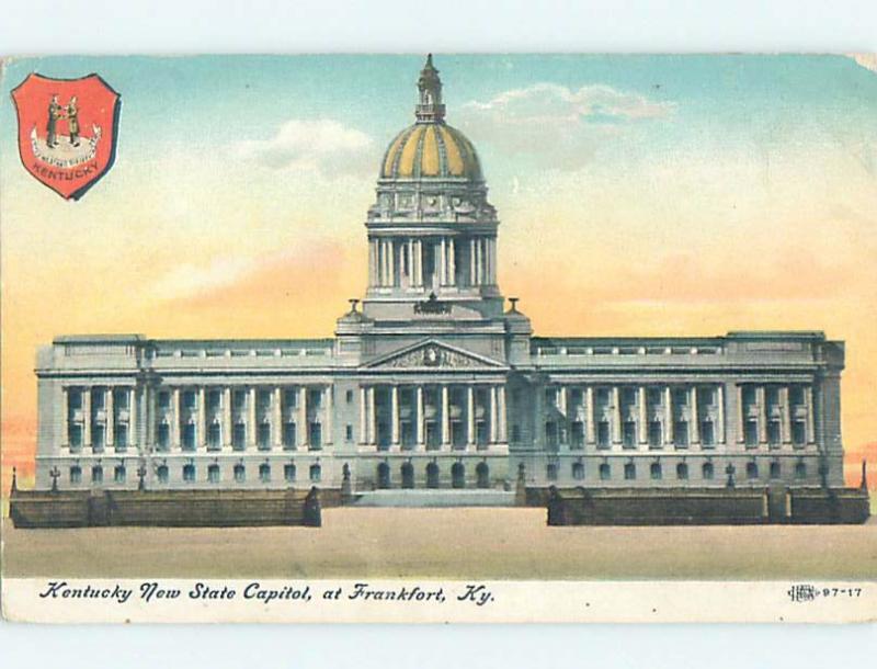 Unused Divided-Back STATE CAPITOL BUILDING Frankfort Kentucky KY G1393