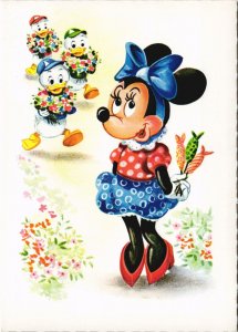 PC DISNEY, MINNIE MOUSE, HUEY, LOUIE AND DEWEY DUCKS, Vintage Postcard (b43853)