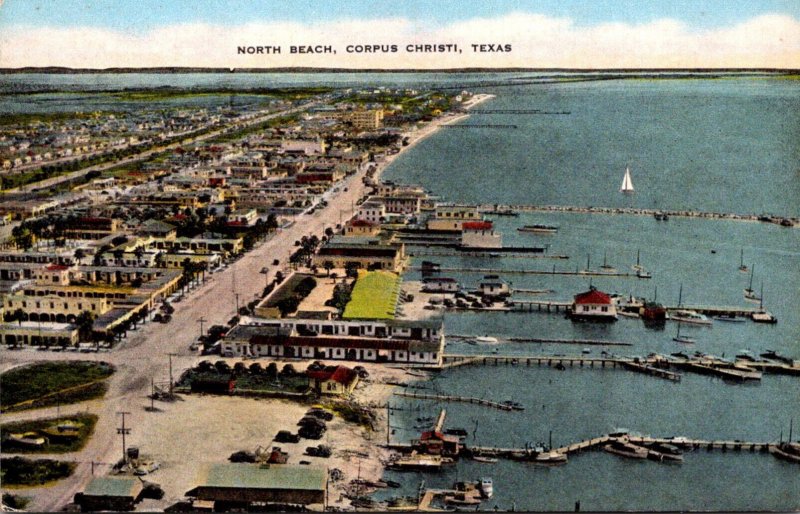 Texas Corpus Christi Aerial View North Beach