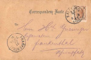 Salzburg Austria Stiftskeller St Peter Gruss aus Vintage Postcard JJ649615