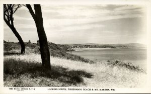 australia, VIC, Fishermans Beach and Mt. Martha, Rose Series RPPC