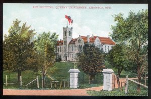 h314 - KINGSTON Ontario Postcard 1910s Queens University Art Building