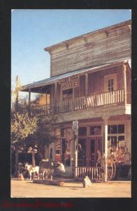 OATMAN ARIZONA ROUTE 66 THE GLORY HOLE DRUG STORE HIGHWAY 66 POSTCARD