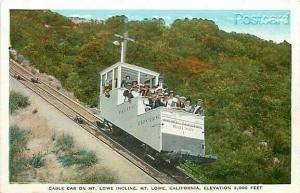 CA, Mount Lowe, California, Cable Car, Incline, E.C. Kropp 28655