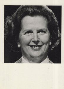 Grinning Margaret Thatcher Rare Politics Photo Award Postcard