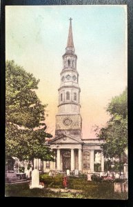 Vintage Postcard 1919 St. Philip's Church, Charleston, South Carolina (SC)