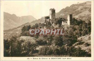 Postcard Ancient Ruins Chateau de Beaucens (XIIth Century)