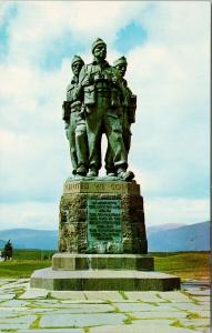 The Cammando Memorial Spean Bridge Inverness Scotland Unused Vintage Postcard F2