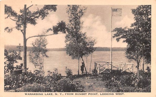 Wanaksink Lake Rock Hill, New York Postcard