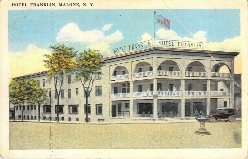 Hotel Franklin Malone New York NY 1924 Santway Photo-Craft Company White Border