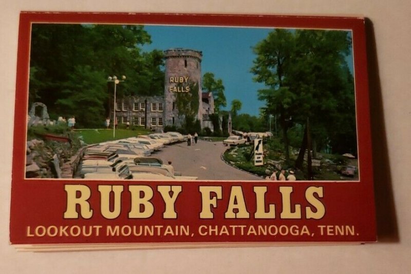 Postcard Ruby Falls Lookout Mountain Chattanooga Tennessee 1990 Booklet