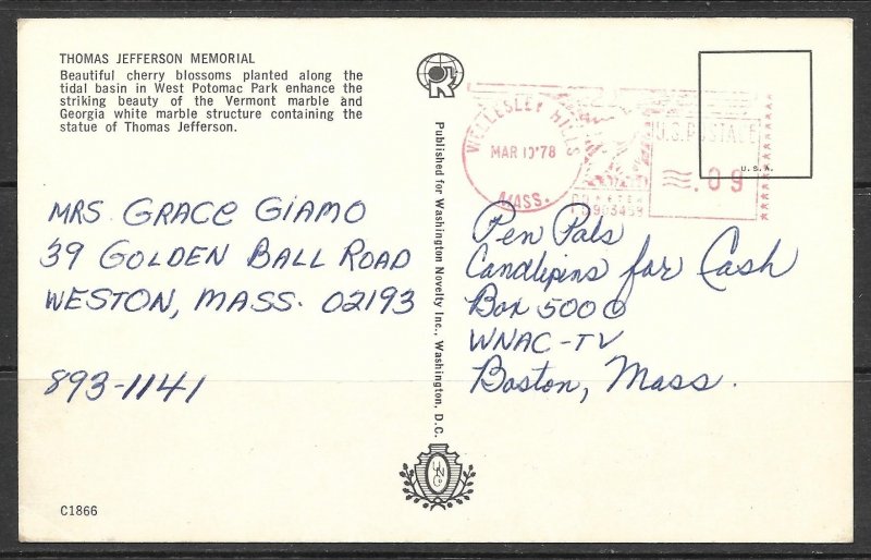 Washington, DC - Thomas Jefferson Memorial - [DC-030]