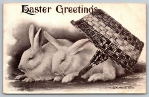 Easter Greetings Worcester Massachusetts Cancel  Postcard  1910