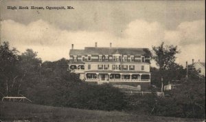 Ogunquit Maine ME High Rock House c1910 Vintage Postcard