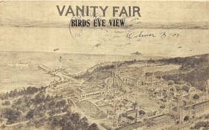 J45/ Providence Rhode Island Postcard c1910 Birdseye Vanity Fair Rides 296