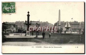 Paris Postcard Old Place Concorde