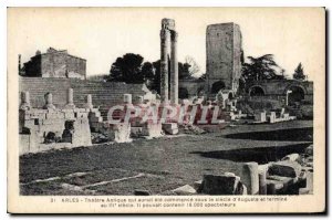 Postcard Ancient Arles Antique Theater that would have been starts