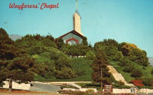 Vintage Postcard 1971 Wayfarer's Chapel Redwoods & Cedars Portuguese Bend Calif.