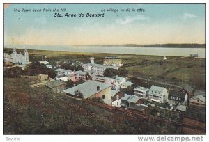 The Town Seen From The Hill, Ste. Anne De Beaupre, Quebec, Canada, 1910-1920s