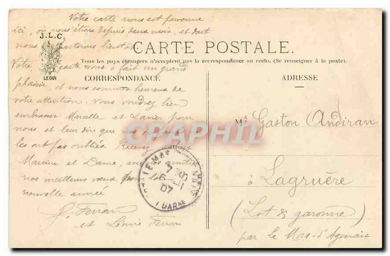 CARTE Postale Old Paris Louvre Rohan Pavilion and Tellers