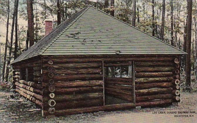 New York Rochester Log Cabin In Durand Eastman Park