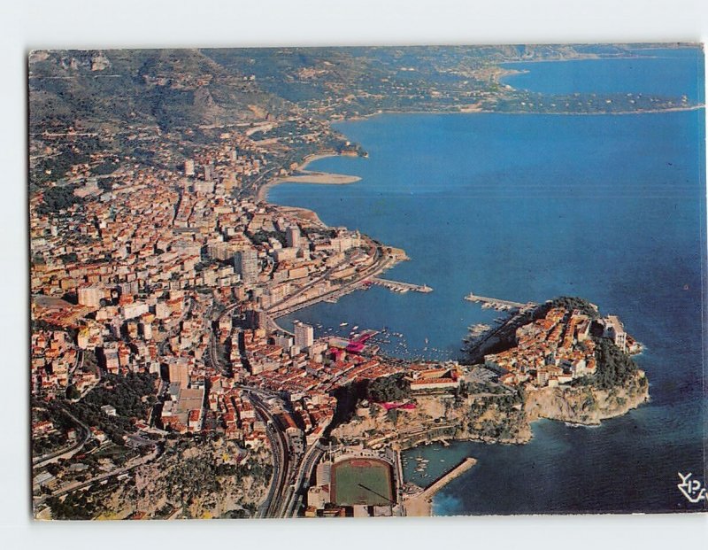 Postcard Monaco vue générale, le stade et le Musée, Monte-Carlo, Monaco ...