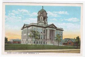 Court House Aberdeen South Dakota 1920c postcard