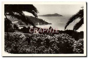 Old Postcard Hyeres Les Palmiers Giens View On & # 39ile of Ribaud