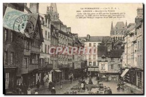 Old Postcard Normandy Lisieux Marche pottery