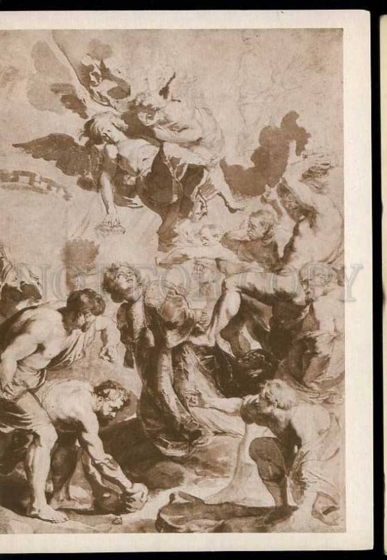 d207685 Stoning of St.Stephen by Rubens Old russian poster card