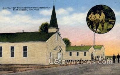 Chapel Post Exchange and Recreation Hall in Camp Shelby, Mississippi