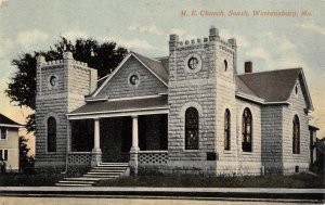 Warrensburg, MO Missouri   M.E. CHURCH~South  JOHNSON COUNTY  ca1910's Postcard
