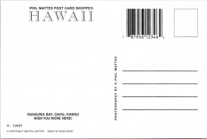 2~4X6 Postcards Oahu, HI Hawaii HANAUMA BAY Aerial View & BEACH~UNDERWATER PARK