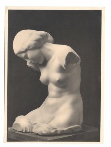 Josef Riadl Vienna Madchentorso Nude Girl Sculpture Karl Kuhne 4X6 RPPC Postcard